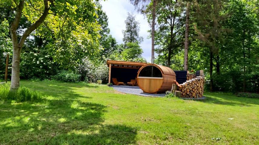 Ferienhaus für 2 Personen, mit Terrasse und Garten sowie Sauna und Ausblick in Appelscha