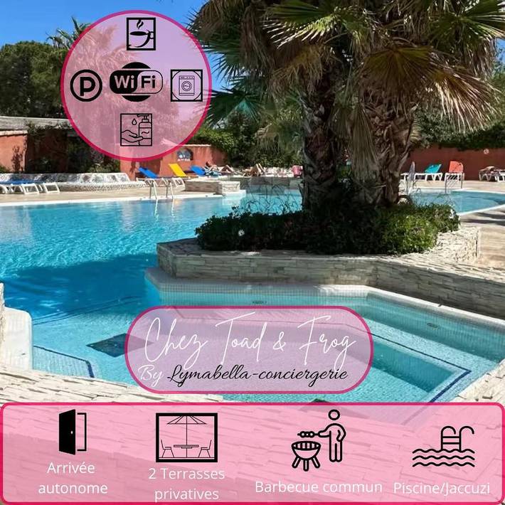 Camping für 6 Personen, mit Whirlpool und Terrasse sowie Garten und Kinderpool in La Tamarissière
