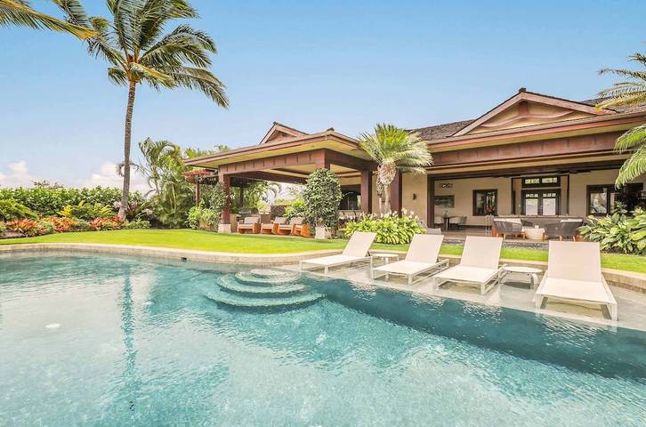 Villa pour 10 personnes, avec jardin et terrasse ainsi que piscine et jacuzzi dans Hawai - 3