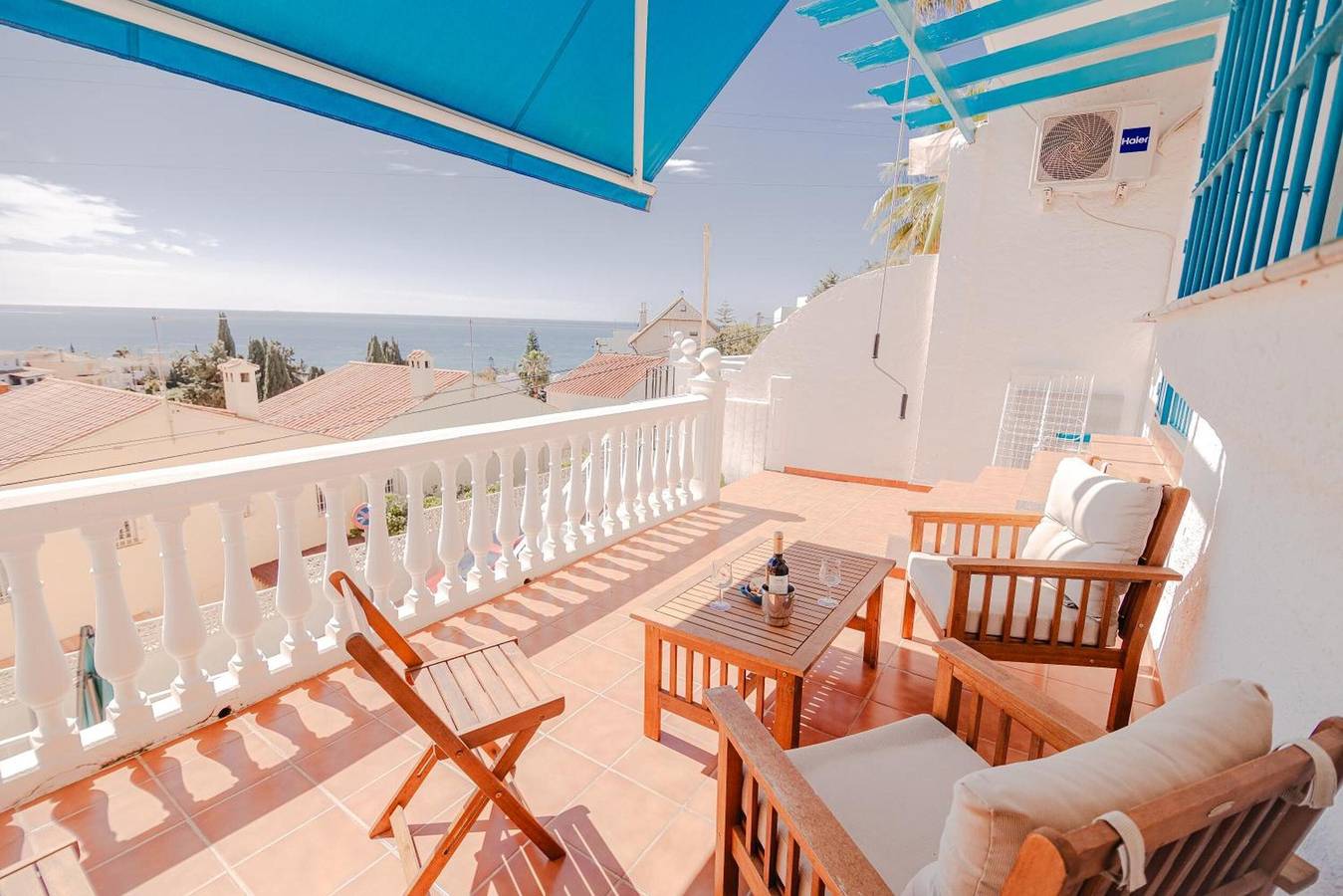 Apartment „Melina“ mit Meerblick, Wlan und Klimaanlage in La Cala del Moral, Rincón de la Victoria