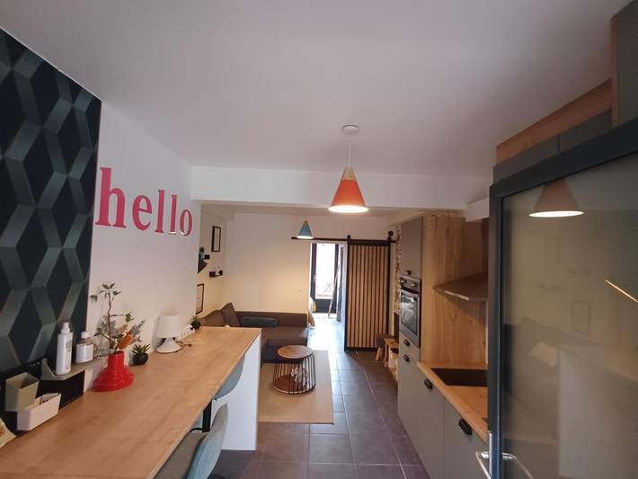 Appartement de vacances pour 4 personnes, avec Terrasse ainsi que Jardin et Vue