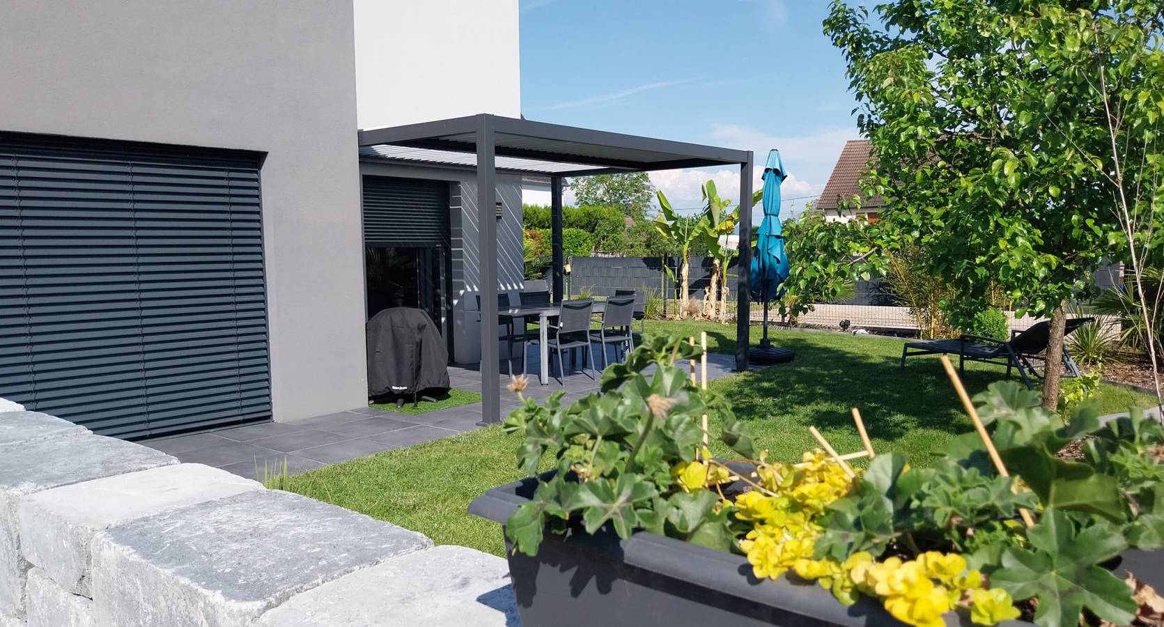 Gîte neuf, Rdc, 70 m², 4 pers., avec jardin, proche Colmar in Bischwihr, Région de Colmar