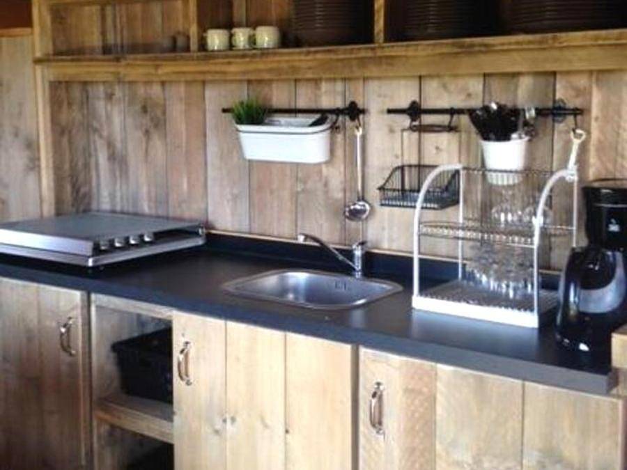 Camping de la Liez - Ciela Village - Safarizelt 5 personen - Zelt Ciela Nature Lodge - 2 Schlafzimmer - Voll ausgestattete Küche - Badezimmer in Peigney, Haute-Marne