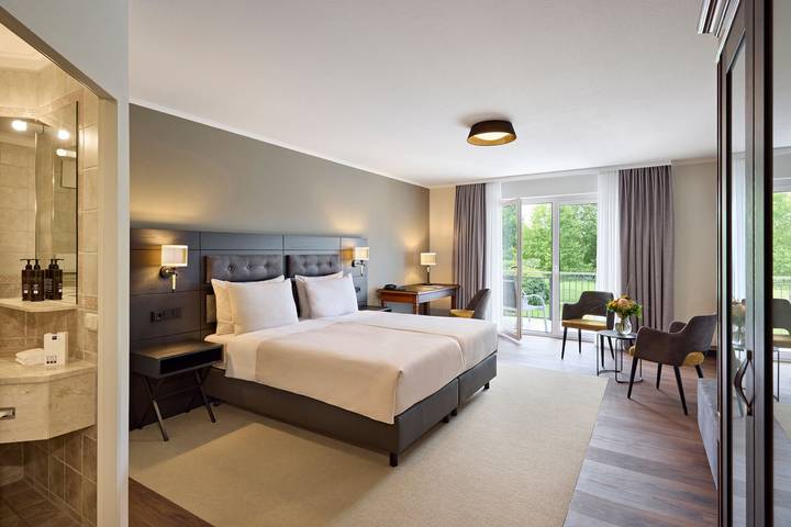 Hotel für 2 Personen, mit Terrasse und Sauna sowie Pool in Bad Gögging - 4