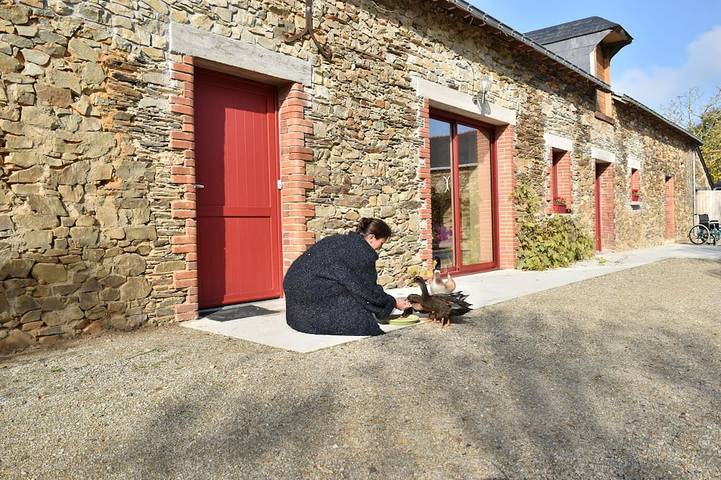 Gîte pour 4 personnes, avec jardin et terrasse à Challain-la-Potherie