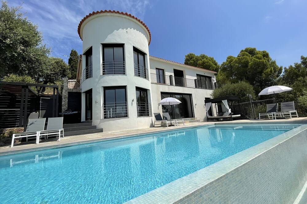 Villa Mirador-Offre du 22 au 29 août-Vue panoramique mer/montagne-Piscine 10x4m in El Mas Fumats, Roses