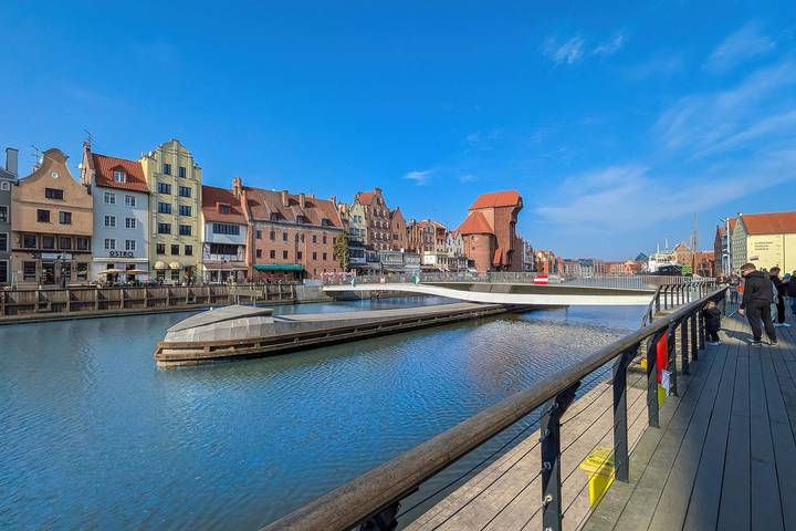 Ganze Ferienwohnung, Elegant Studio with Balcony | Granary Island in Danzig, Zatoka Gdańska