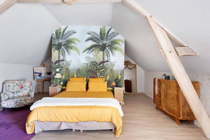Chambre d’hôtes « Chambre Terracotta » avec terrasse partagée, jardin partagé et Wi-Fi in Tavant, Vallée de la Loire