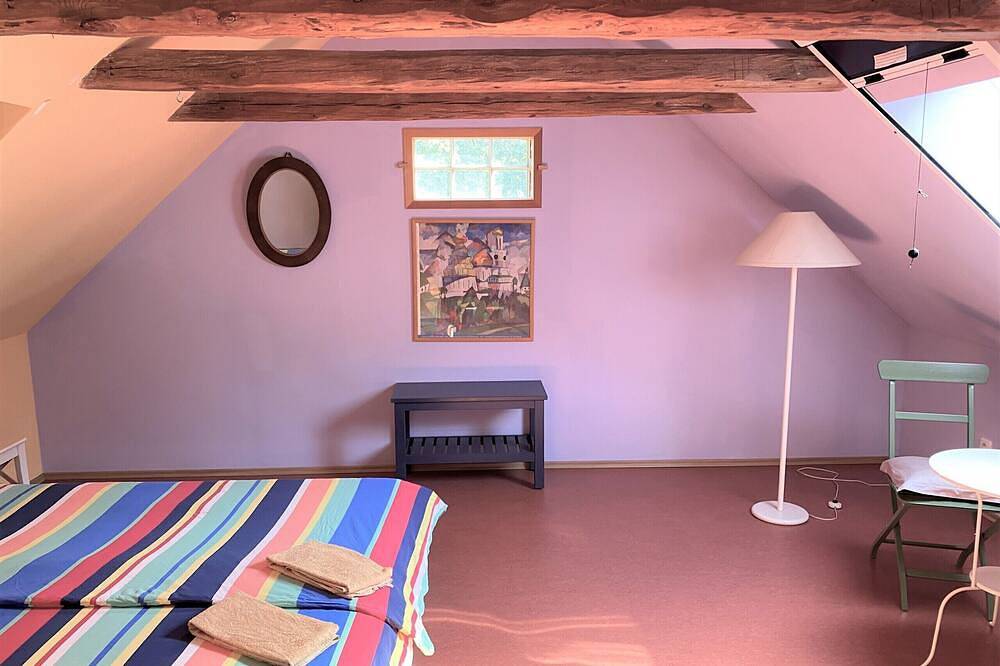 Double Room with shower and toilet in the Privelack paradise garden in Amt Neuhaus, Elbtalaue