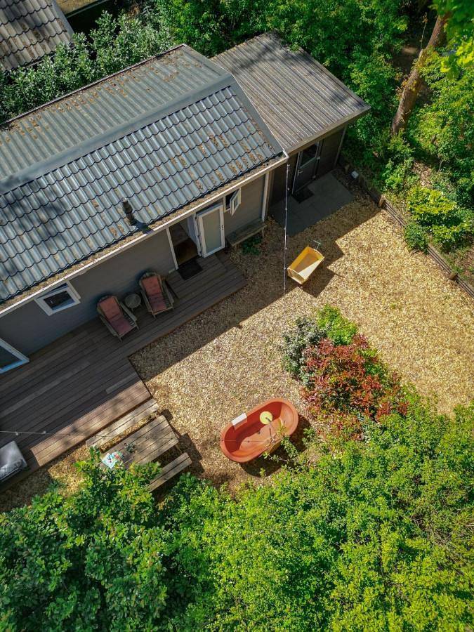 Romantisch boshuisje met privé buitenbad in Nunspeet, Veluwe