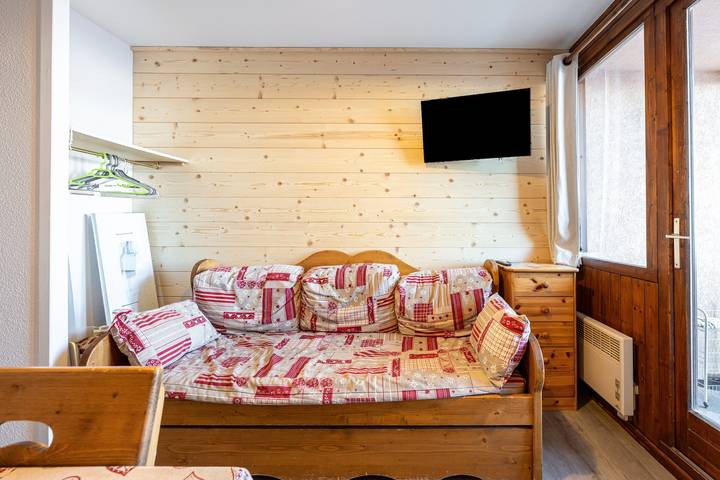 Ganze Wohnung, Appartement 'La Croix Du Sud' mit Bergblick und Balkon in Valmeinier, Region Saint-Jean-de-Maurienne