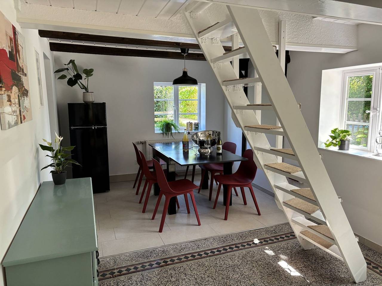 Historische Reetdachkate am Elbdeich - Historische Reetdachkate am Elbdeich in Drochtersen, Cuxland