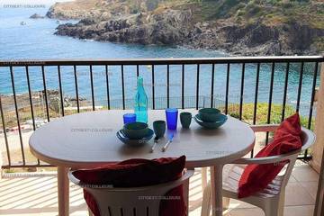 Gîte pour 4 personnes, avec terrasse dans Plage De La Balette Collioure