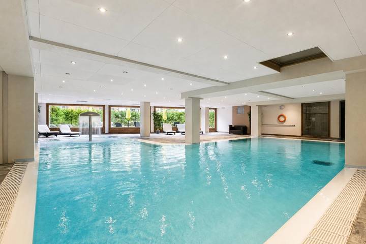 Appartement de vacances pour 5 personnes, avec balcon ainsi que sauna et piscine