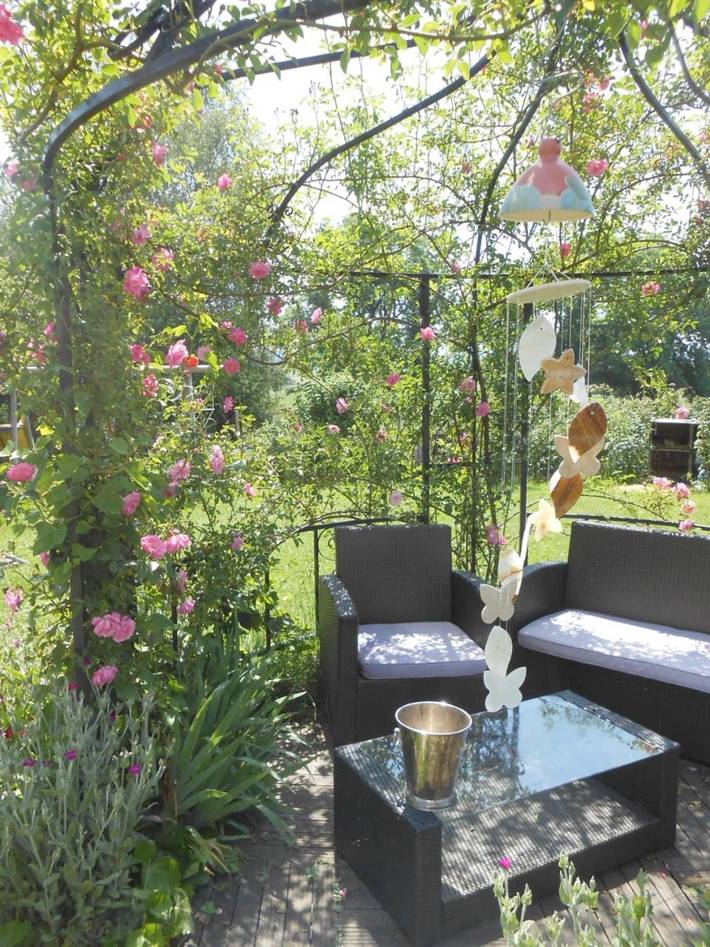 Chambre d’hôte pour 4 personnes, avec Terrasse ainsi que Jardin et Vue