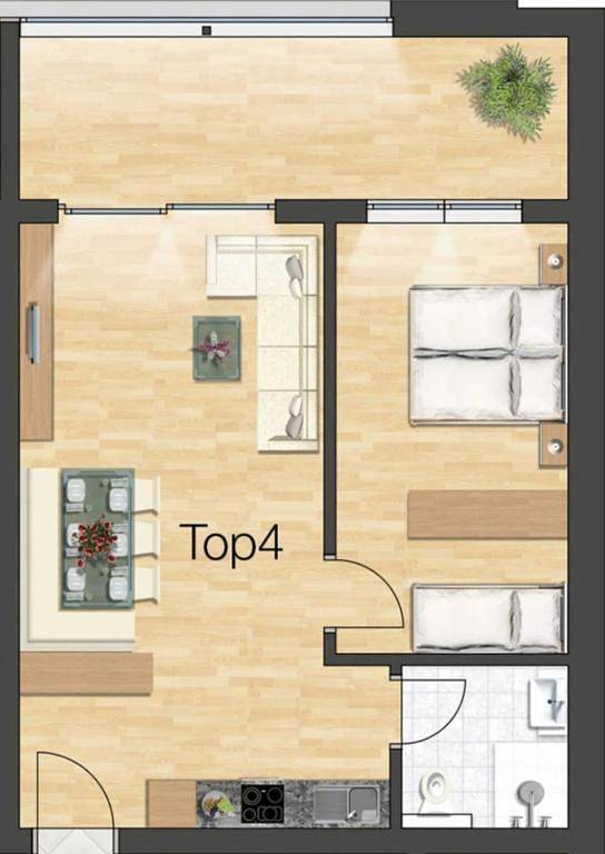 Ferienwohnung für 4 Personen, mit Terrasse und Ausblick in Fontanella - 3