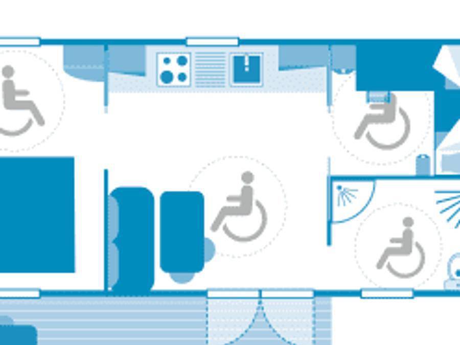 Camping Sandaya Paris Maisons-Laffitte - Mobilhome 5 personas - Cottage 4/5p 2ch ** Pmr in Montesson, Yvelines