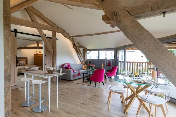 Appartement de vacances pour 2 personnes, avec piscine ainsi que jardin et vue - 1