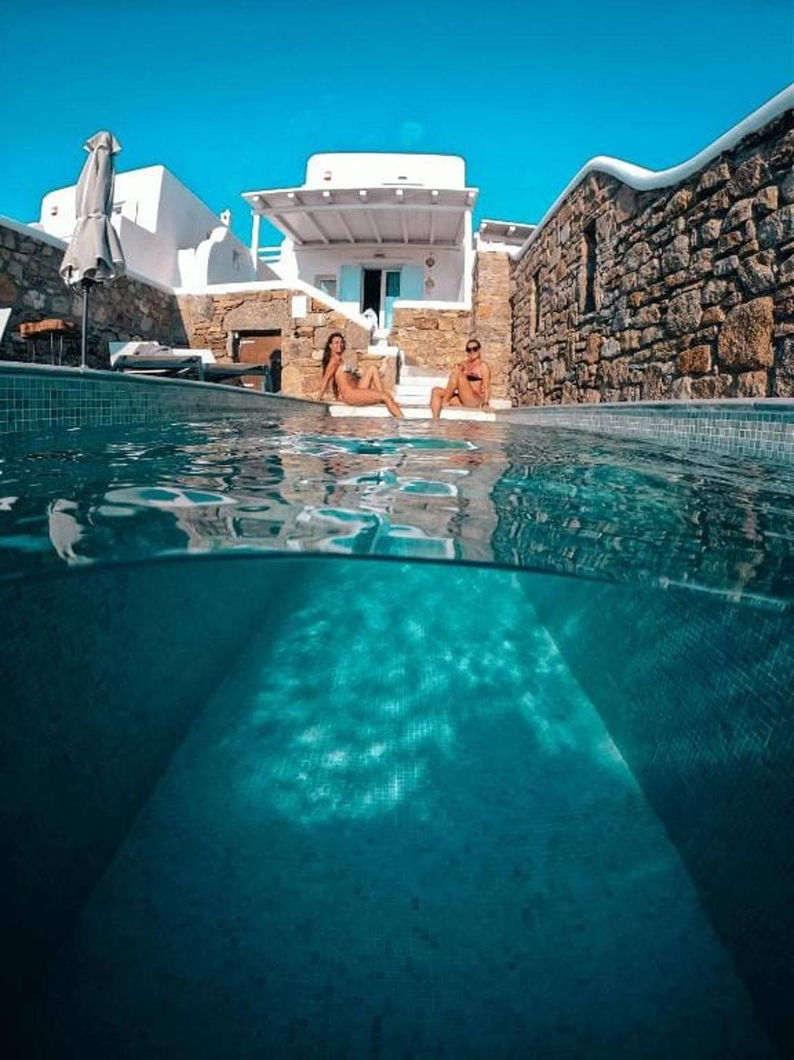 Exquisite Mykonos  Villa | Villa Cyan  | 2 Bedrooms | Breathtaking Sunset View of Aegean Sea | Private Pool | Tourlos in Tourlos (Mykonos), Mykonos