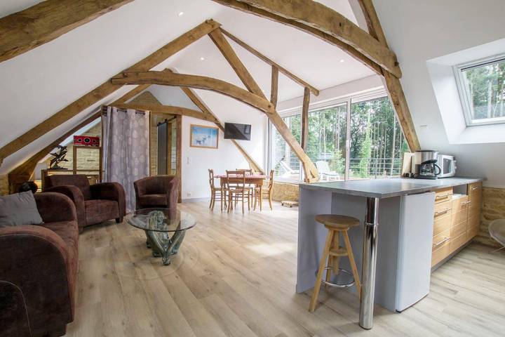 Gîte pour 2 personnes, avec jardin à Plaudren