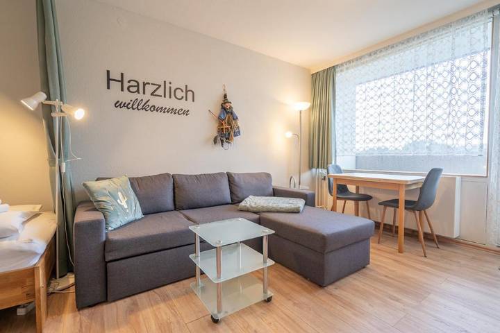 Ferienwohnung für 2 Personen, mit Balkon und Ausblick sowie Seeblick in Altenau