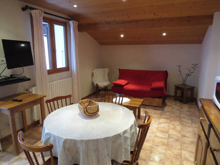 Appartement entier, Studio pour 3 avec balcon et animaux admis, proche pistes in Le Grand-Bornand, Région d'Annecy