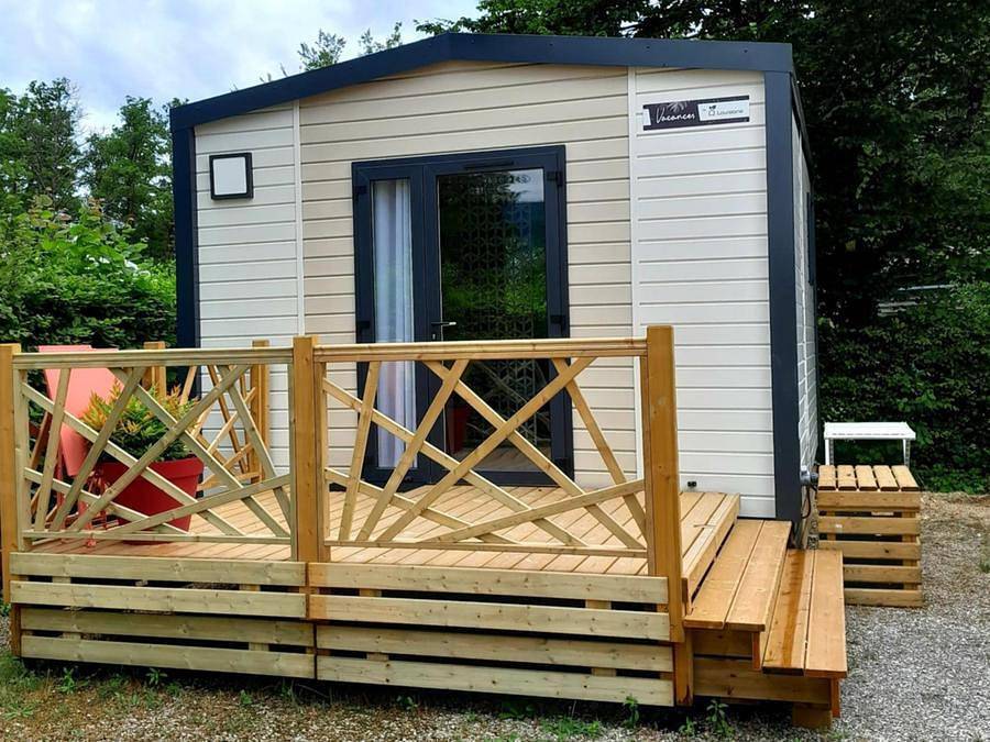 Camping Le Colombier - Mobilhome 2 personnes - Mobil-home Premium Studio 1 chambre in Culoz, Belley