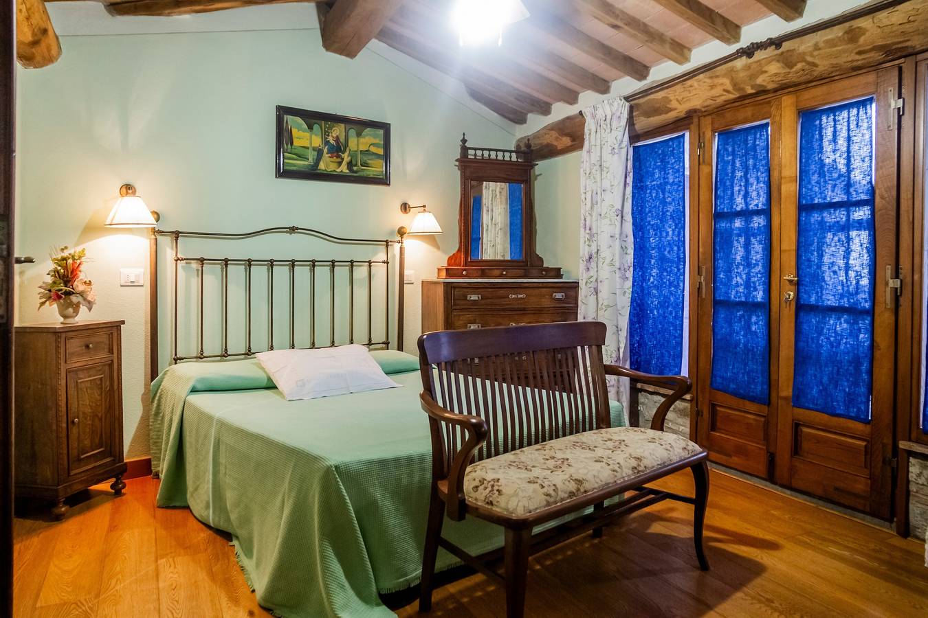 Narciso Dei Poeti – Deluxe-Doppelzimmer mit Balkon, Talblick und Kamin in Roccastrada, Grosseto Provinz
