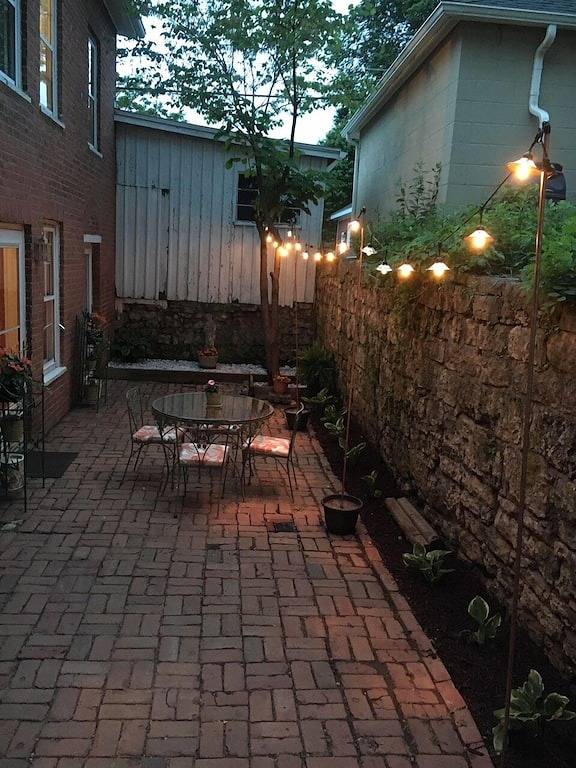 Blick von Quality Hill mit Blick auf das historische Viertel, kurzer Fußweg in die Innenstadt in Galena, Jo Daviess County