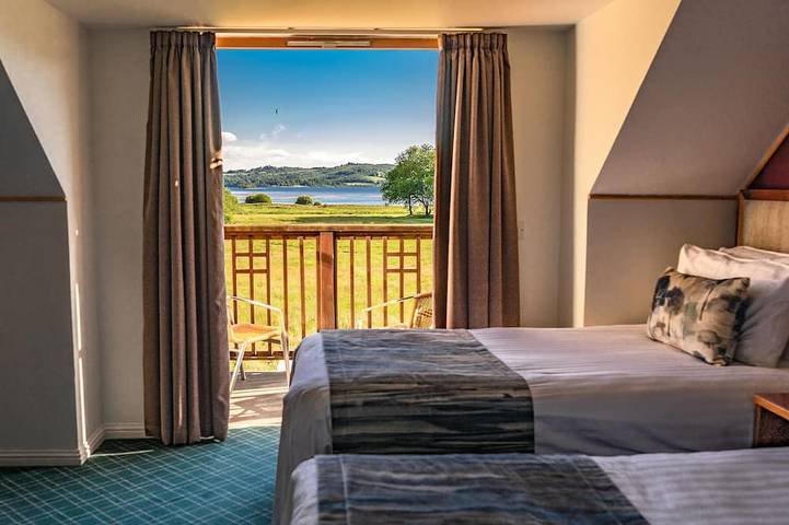 Culzean Diamond Lodge mit Whirlpool und Sauna in Loch Lomond, Stirling und Umgebung