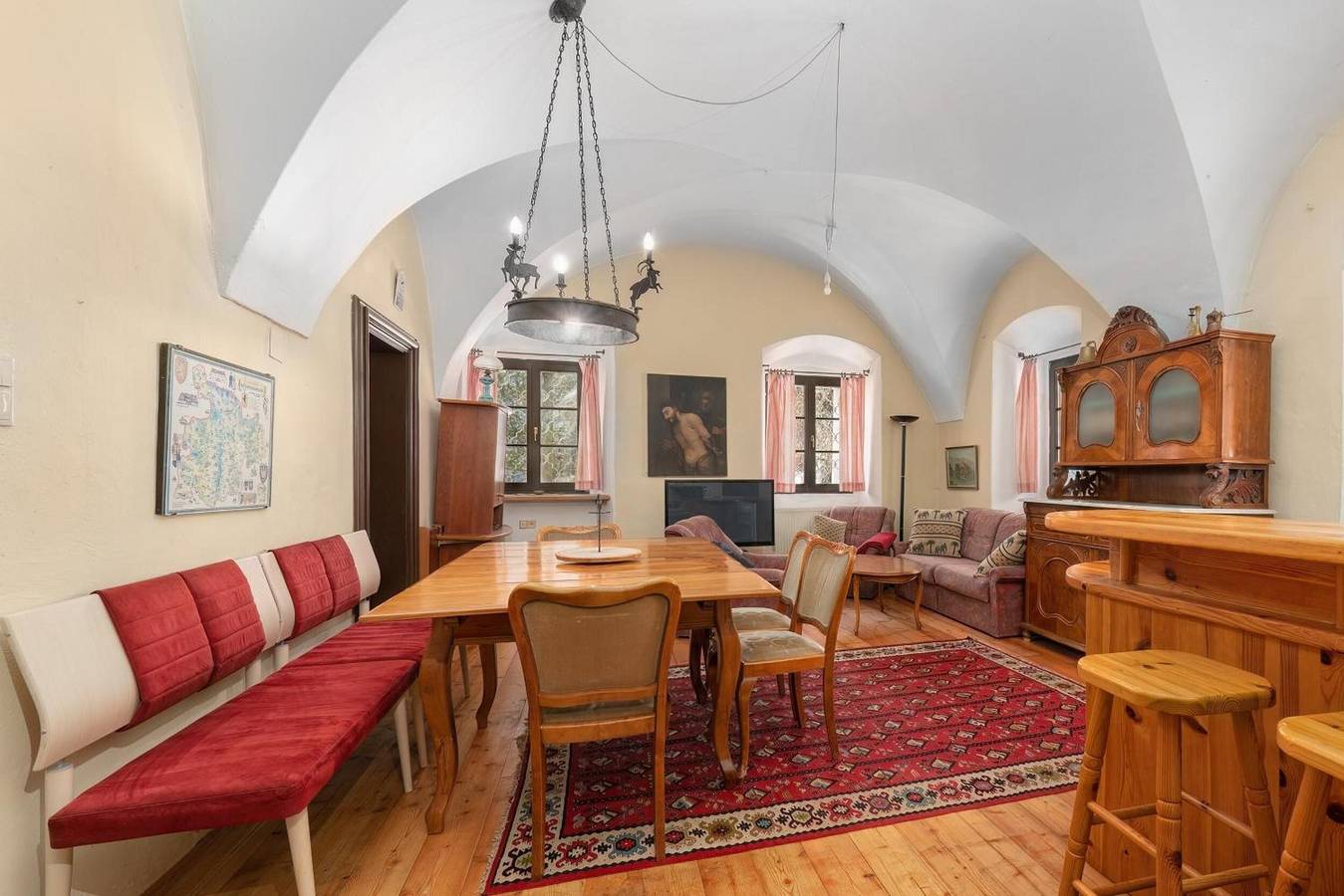 Schloss Berg Klösterle: Appartamenti storici con sauna, sala eventi e vista panoramica in Zedlitzdorf, Bezirk Feldkirchen