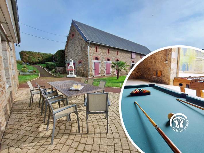 Gîte pour 7 personnes, avec jardin à Juvigné