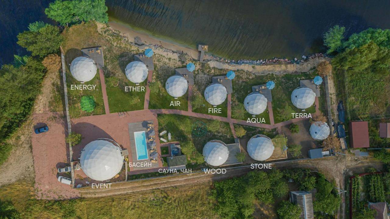 Ecospace Sea -- Глемпінг на Київському морі in Obwód kijowski