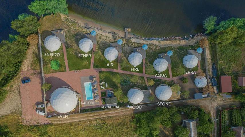 Camping für 3 Personen, mit Whirlpool und Sauna sowie Pool und Garten in der Ukraine