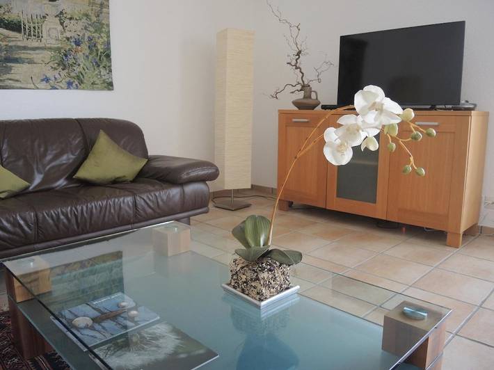 Entire apartment, Apartment with large balcony and view over the roofs of the surrounding area in Ascona, Ticino Alps and Verbano