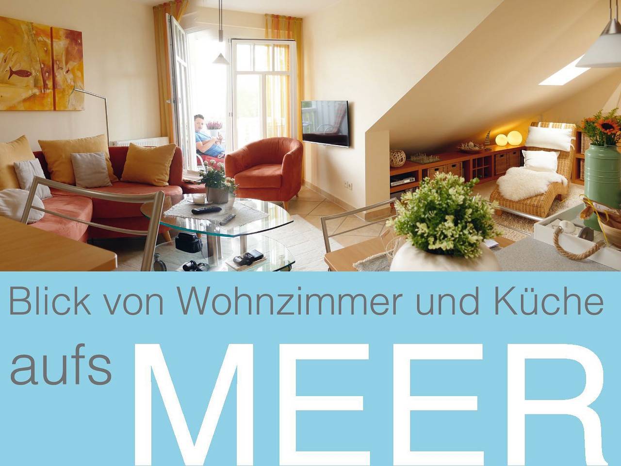 Apartamento entero, Strandnahe Fewo im Dachgeschoss mit zwei Balkone und Fahrrädern. in Graal-Müritz, Rostock y sus alrededores