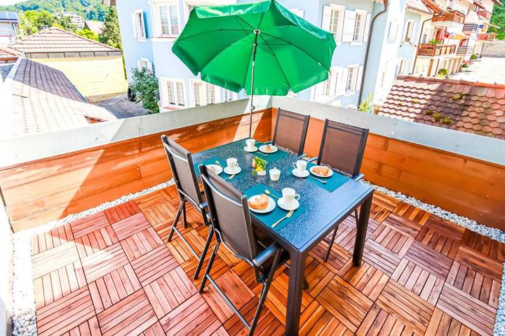 Ferienwohnung für 4 Personen, mit Balkon und Terrasse in Küssaberg - 2
