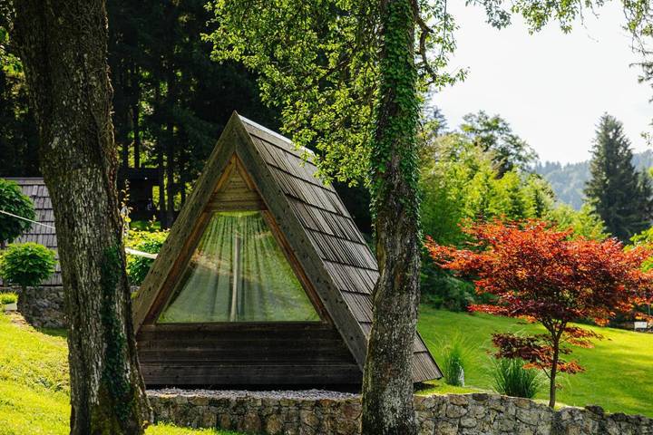 Zelt für 2 Personen, mit Garten und Ausblick, mit Haustier in Slowenien - 3