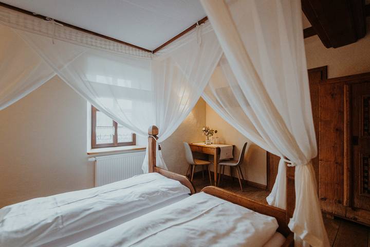 Ferienwohnung für 2 Personen, mit Terrasse und Garten sowie Ausblick in Saaleland - 4