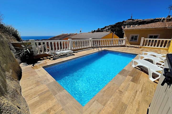 Ferienhaus für 7 Personen, mit Balkon, mit Haustier