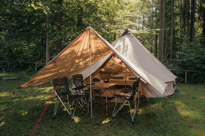 Camping für 3 Personen, mit Ausblick und Terrasse in Slowenien - 4
