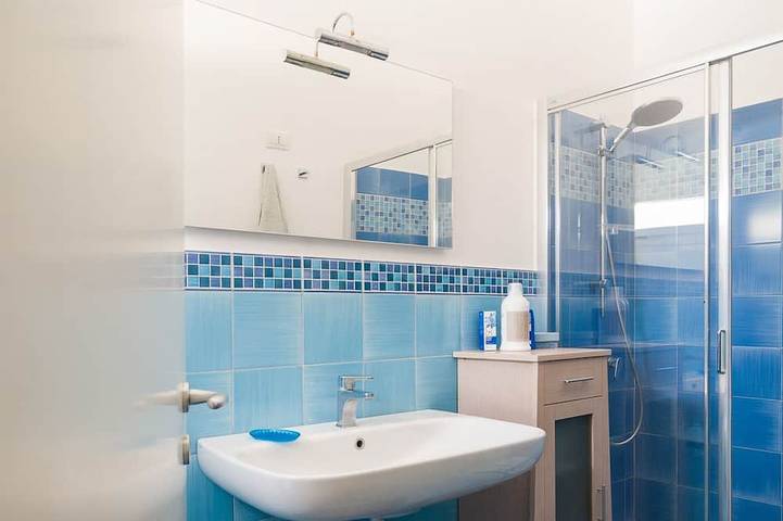 Salento Villa Emma - Hellblaues Apartment in Porto Cesareo, Golf von Tarent