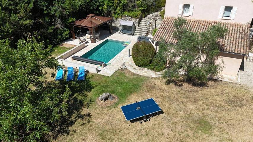 Location de vacances pour 6 personnes, avec piscine ainsi que jardin et vue, animaux acceptés à Saint-Ambroix - 4