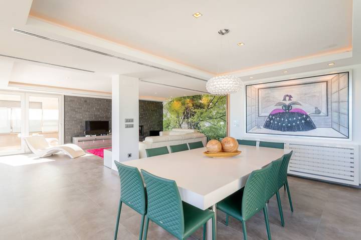 Villa 'Mediterranean Beach' with Sea View, Wi-Fi and Air Conditioning in Los Arenales del Sol, Elche