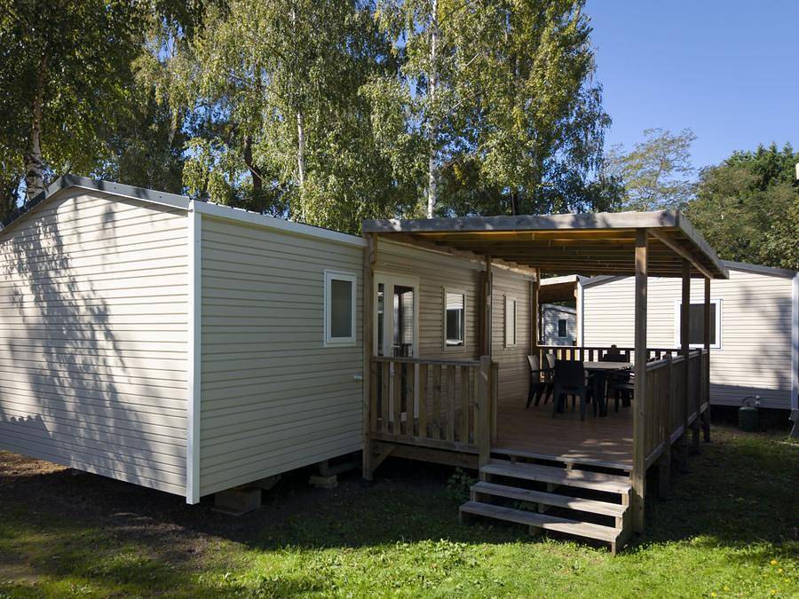 Camping des Familles - Mobilheim 6 personen - Cottage des Familles 3 Ch- 6 Pers 32 m² - Tv + Klimaanlage + Lv + Draps (bei wöchentlicher Anmietung im Preis inbegriffen) in Grayan-et-l'Hôpital, Lesparre-Médoc und Umgebung