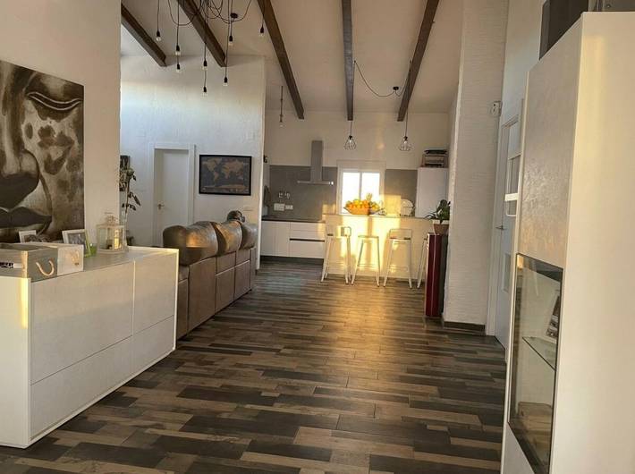 Casa rural para 6 personas, con terraza además de piscina y vistas, Se admiten mascotas en Biar - 4