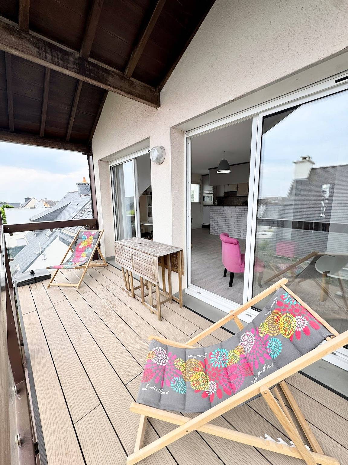 Ganze Wohnung, Ferienwohnung für 4 Personen mit Balkon in Larmor-Plage, Côte des Mégalithes
