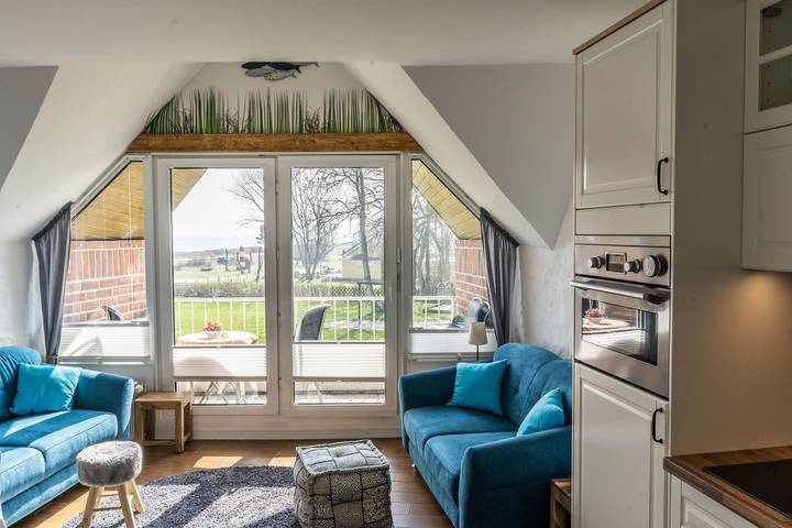 Ferienwohnung für 4 Personen, mit Balkon und Garten sowie Sauna in Kronsgaard