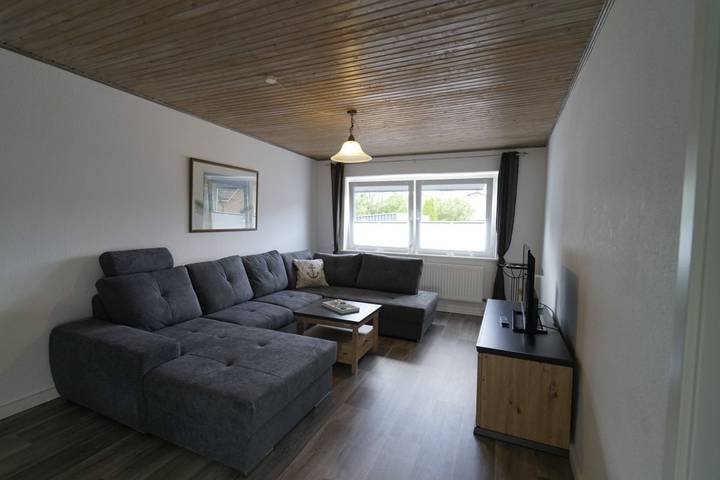 Ferienwohnung für 4 Personen, mit Balkon/Terrasse und Terrasse sowie Garten in Mildstedt