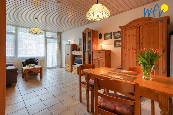 Ferienwohnung für 2 Personen, mit Balkon auf Borkum
